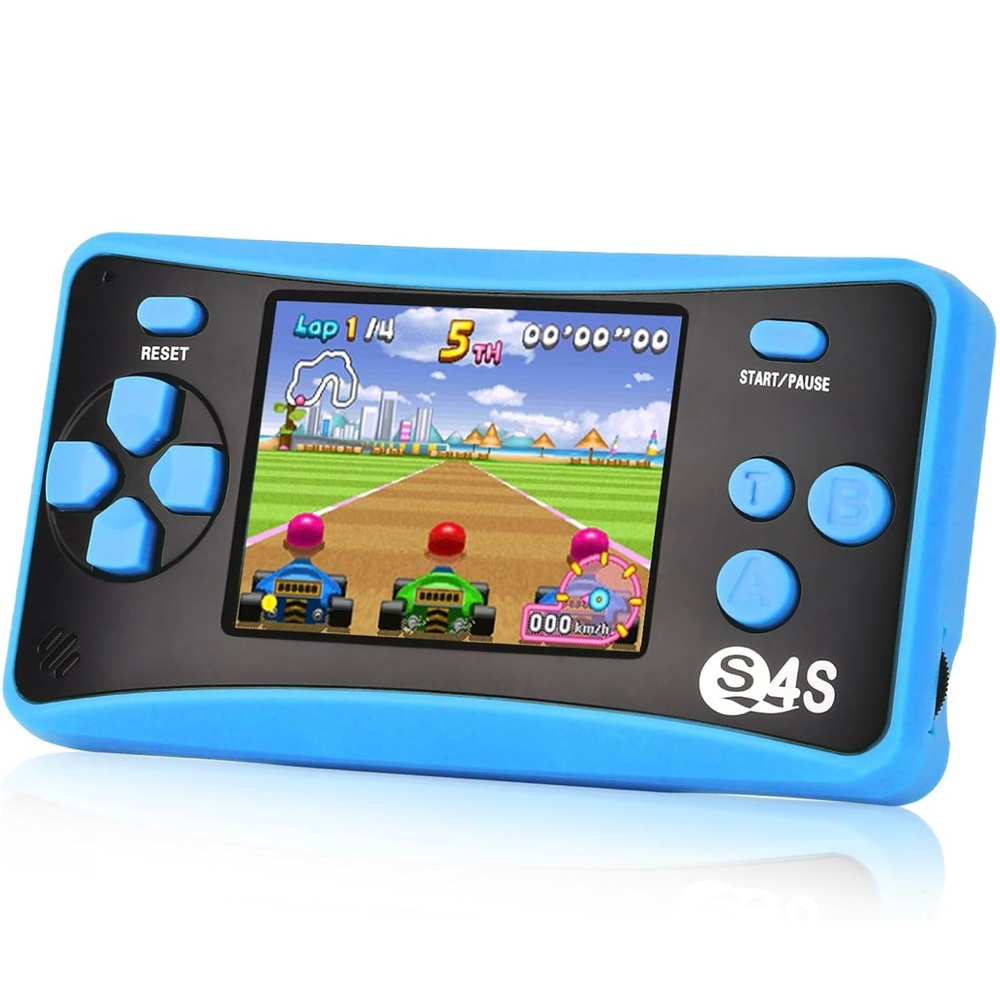 Blue Handheld Gaming Console